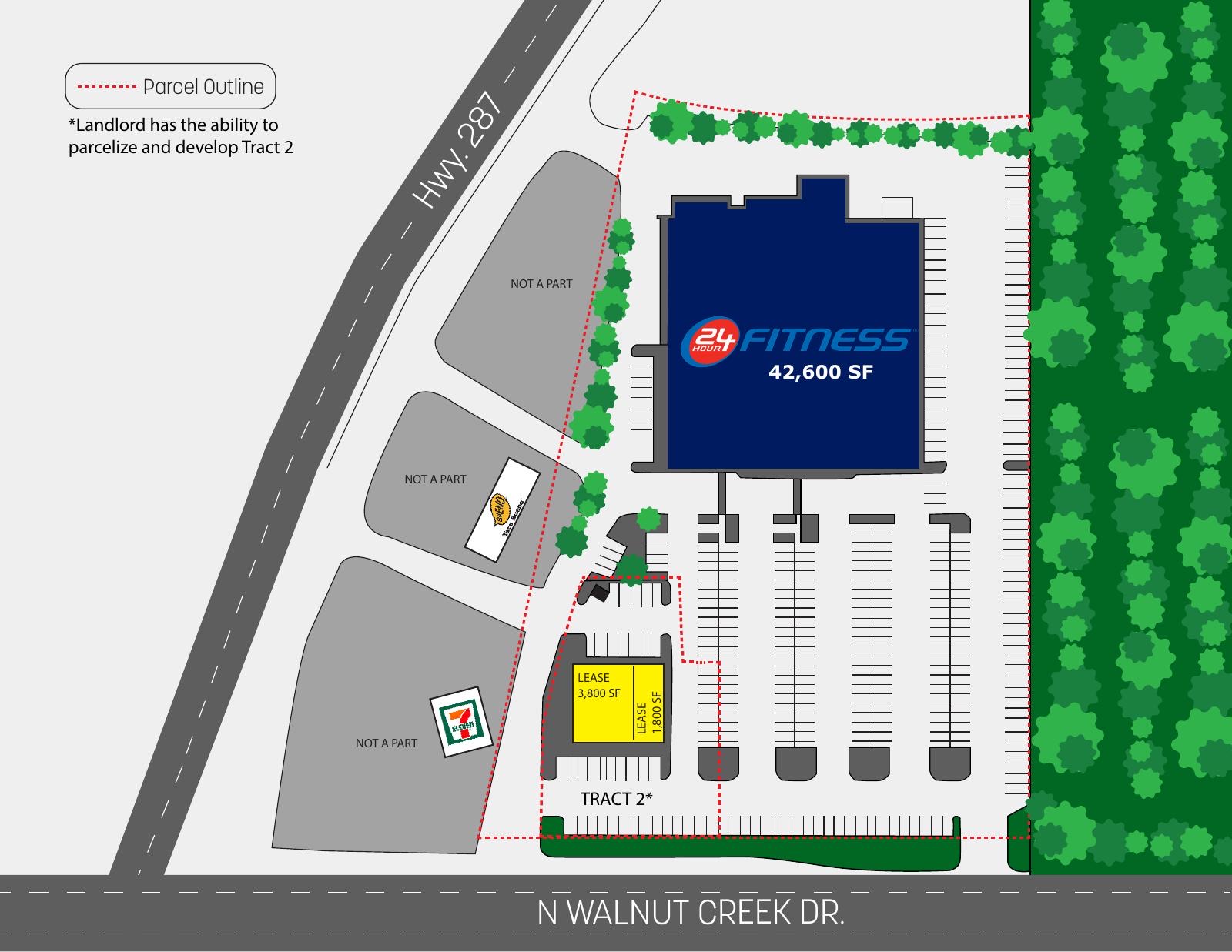 24 Hour Fitness Mansfield site plan